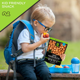 Nut Cravings healthy snack hazelnuts, portable and convenient.