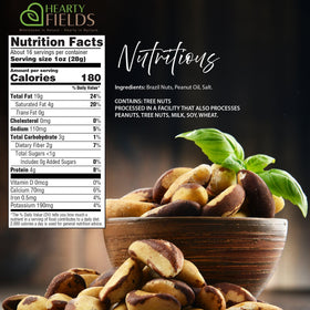 Nut Cravings Hearty Fields Brazil Nuts eco-packaging highlighting sustainable packaging.