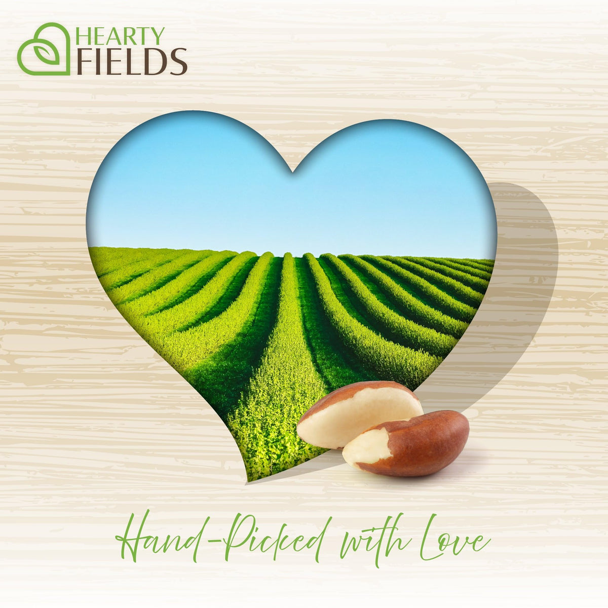 Nut Cravings Hearty Fields Brazil nuts eco packaging, a sustainable choice.