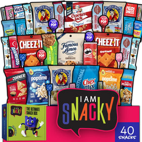 Nut Cravings I AM SNACKY Mothers Day box front shows premium packaging ideal for gifting.