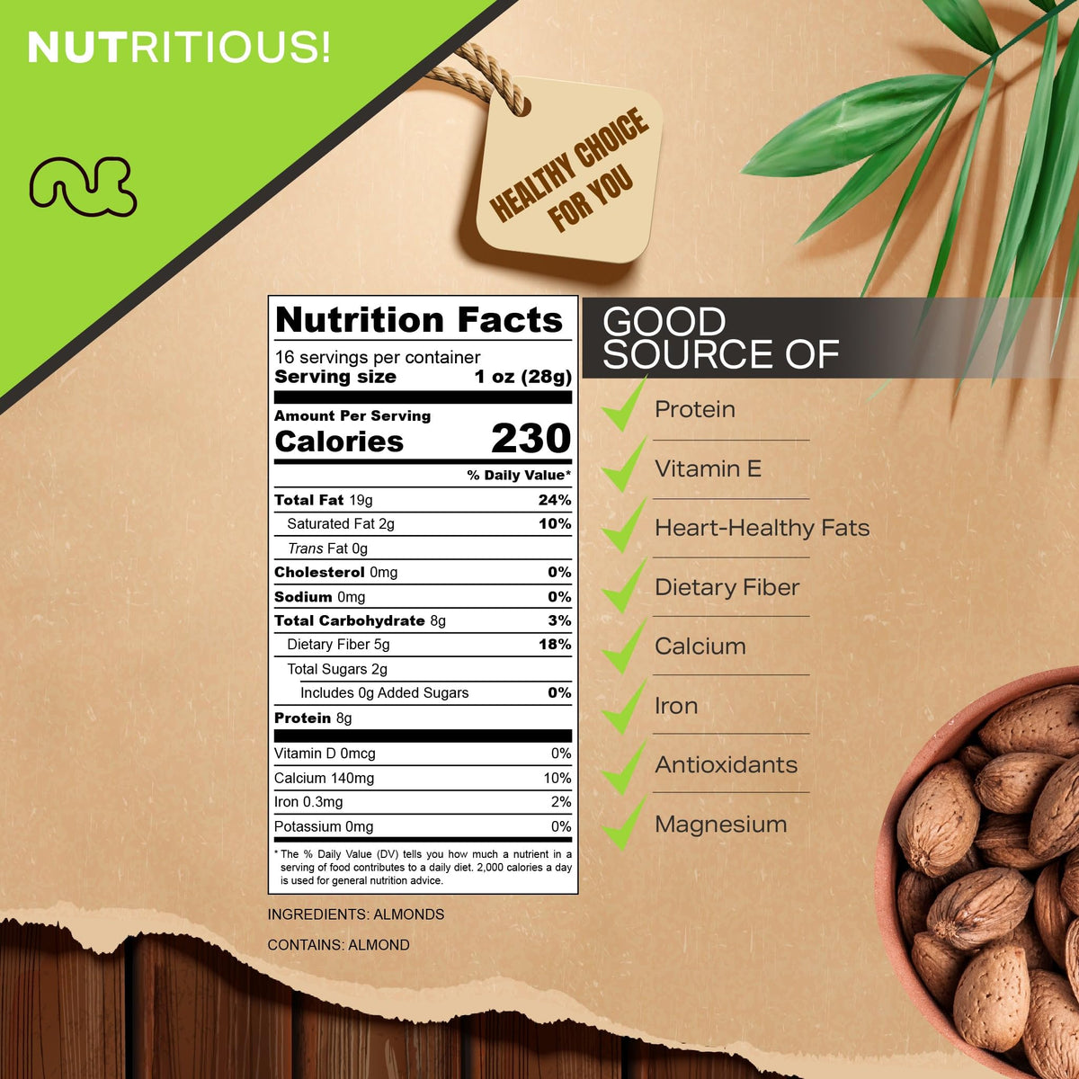 Nut Cravings hand-picked farm almonds from New York, premium quality