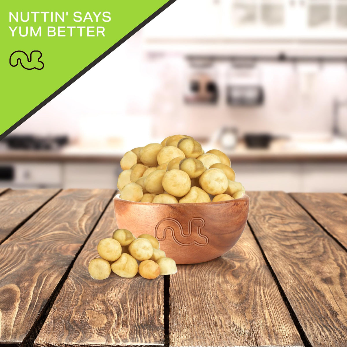 Nut Cravings kosher-labeled macadamias suitable for kosher snacking and recipes