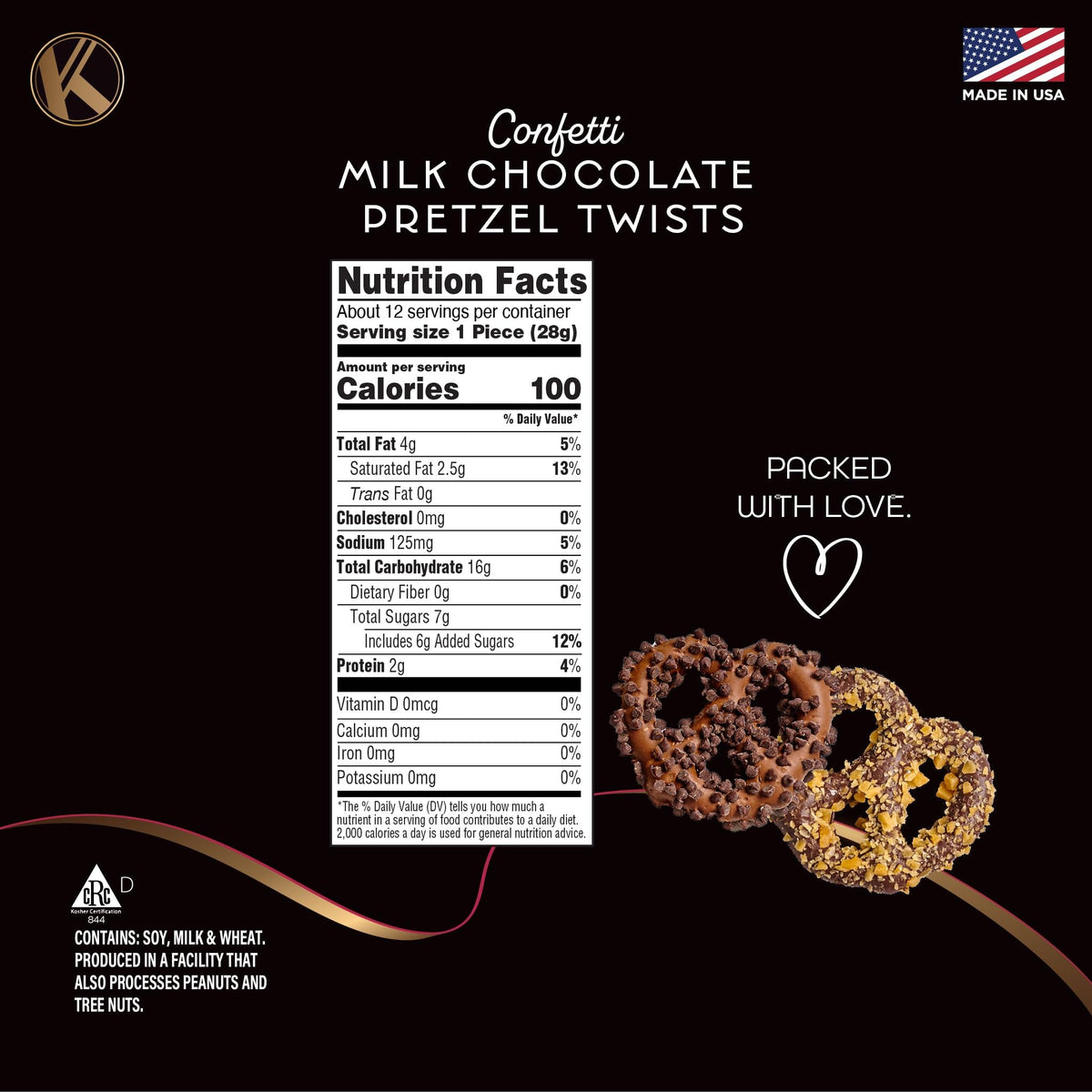 Nut Cravings KREMERY confetti-tower packaging presents a ready-to-gift treat.