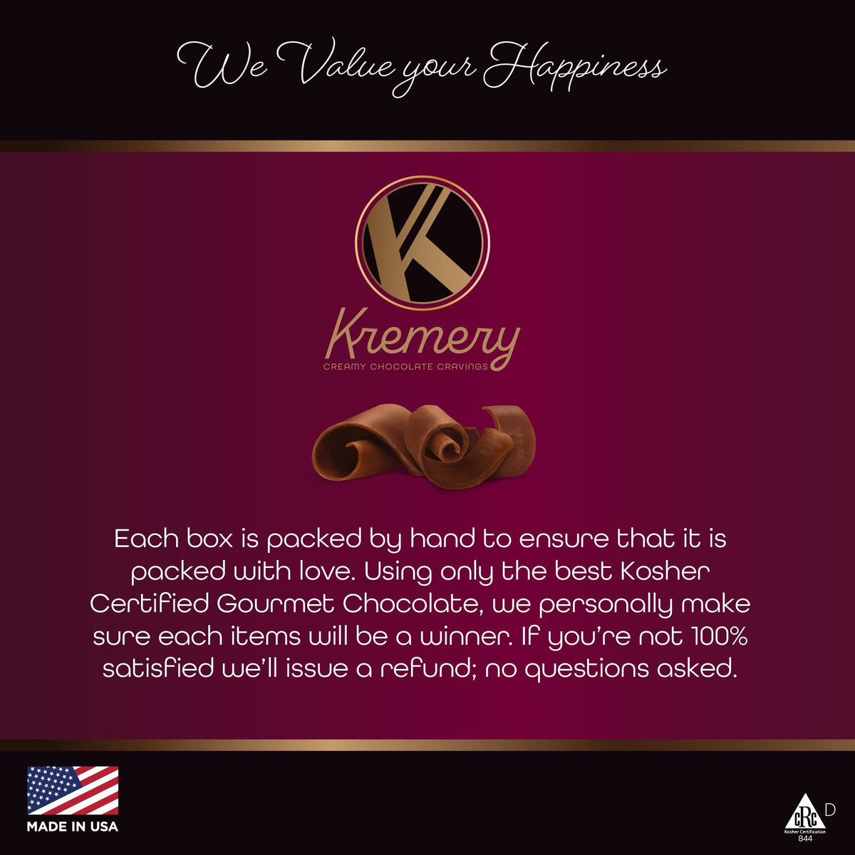 Nut Cravings Kremery kosher-certified packaging signals premium quality.