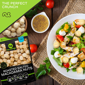 Nut Cravings macadamia nuts as baking and dessert ingredient.