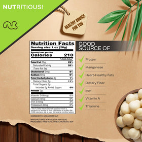 Nut Cravings macadamia nuts shelled, ready for baking or dessert recipes.