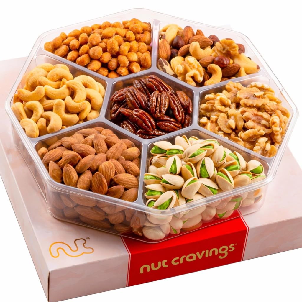 Nut Cravings Mother's Day gift box closeup, premium packaging ready to gift.