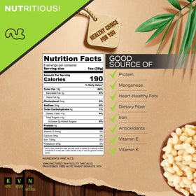 Nut Cravings pine nuts in resealable bag for freshness