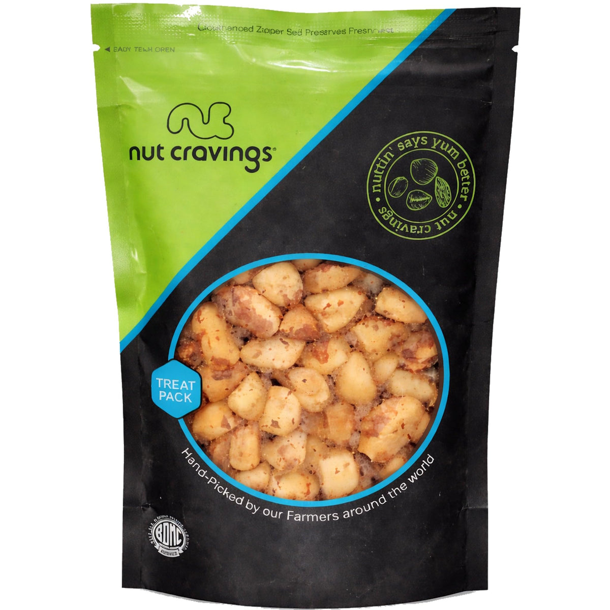 Nut Cravings roasted Brazil nuts offer a crunchy, versatile snack.