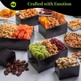 Nut Cravings six presents in one display provides a delightful surprise.