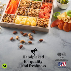 Nut Cravings snack assortment setup ideal for gifting occasions.
