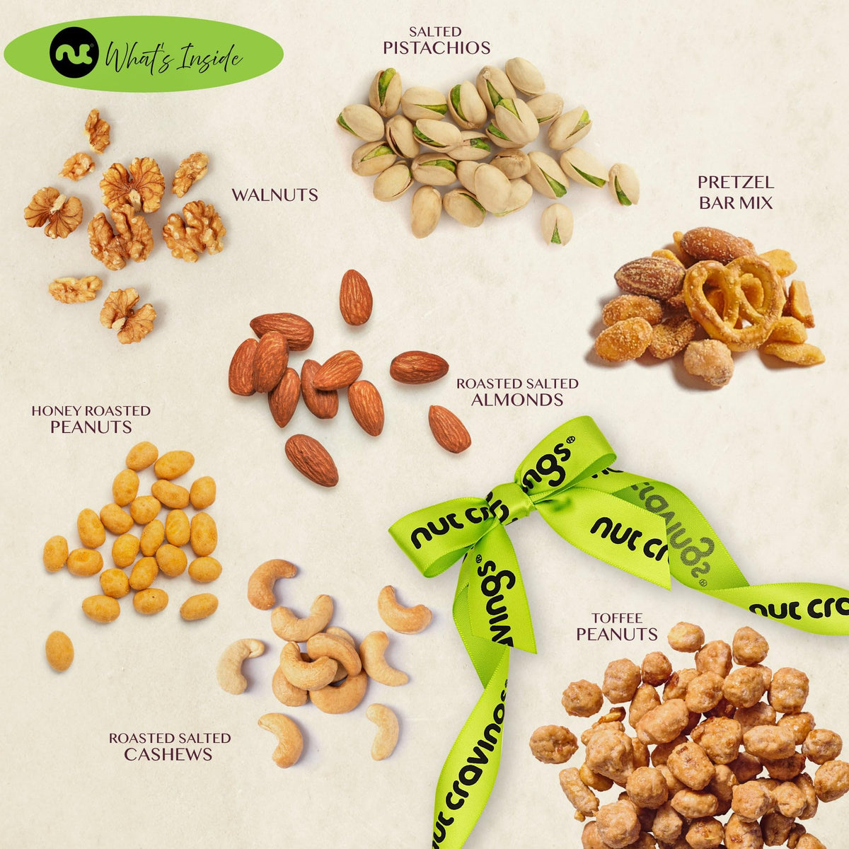 Nut Cravings toffee peanuts and bar pretzel mix, savory-sweet combo