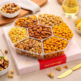 Nut Cravings top-nutch-packaging-red-gold showcases elegant, gift-ready presentation.