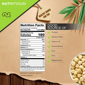 Nut Cravings unsalted hazelnuts shelled for smooth batters and pastries.