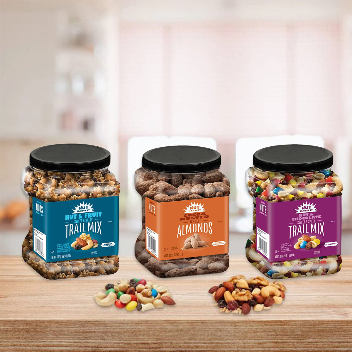 Nut Harvest Nut & Chocolate Mix serving bowl encourages sharing at gatherings