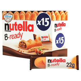 Nutella B-Ready crunchy wafer shell for a satisfying on-the-go bite