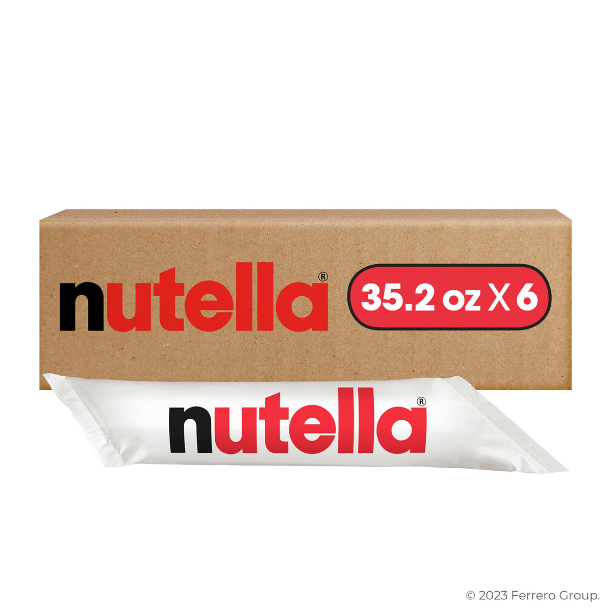 Nutella bakery desserts with rich finish ready for display.