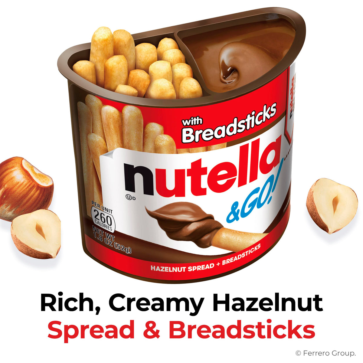 Nutella Go 24-pack box illustrating convenient bulk snack option.