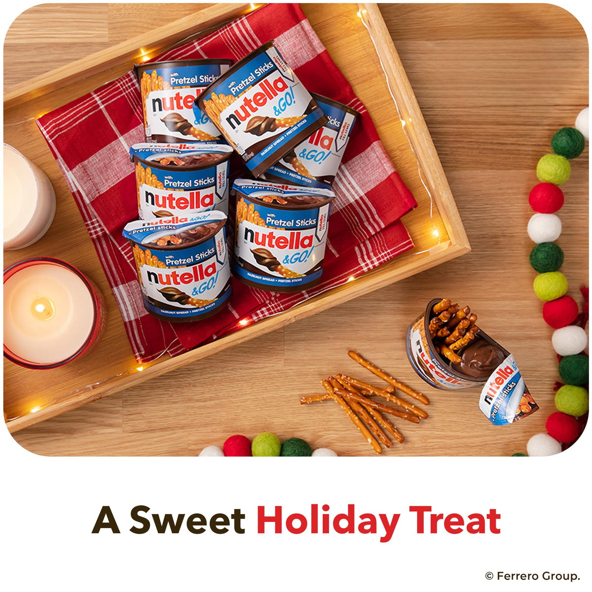 Nutella & GO! 24-pack snack cups for portable sweetness at school or travel.