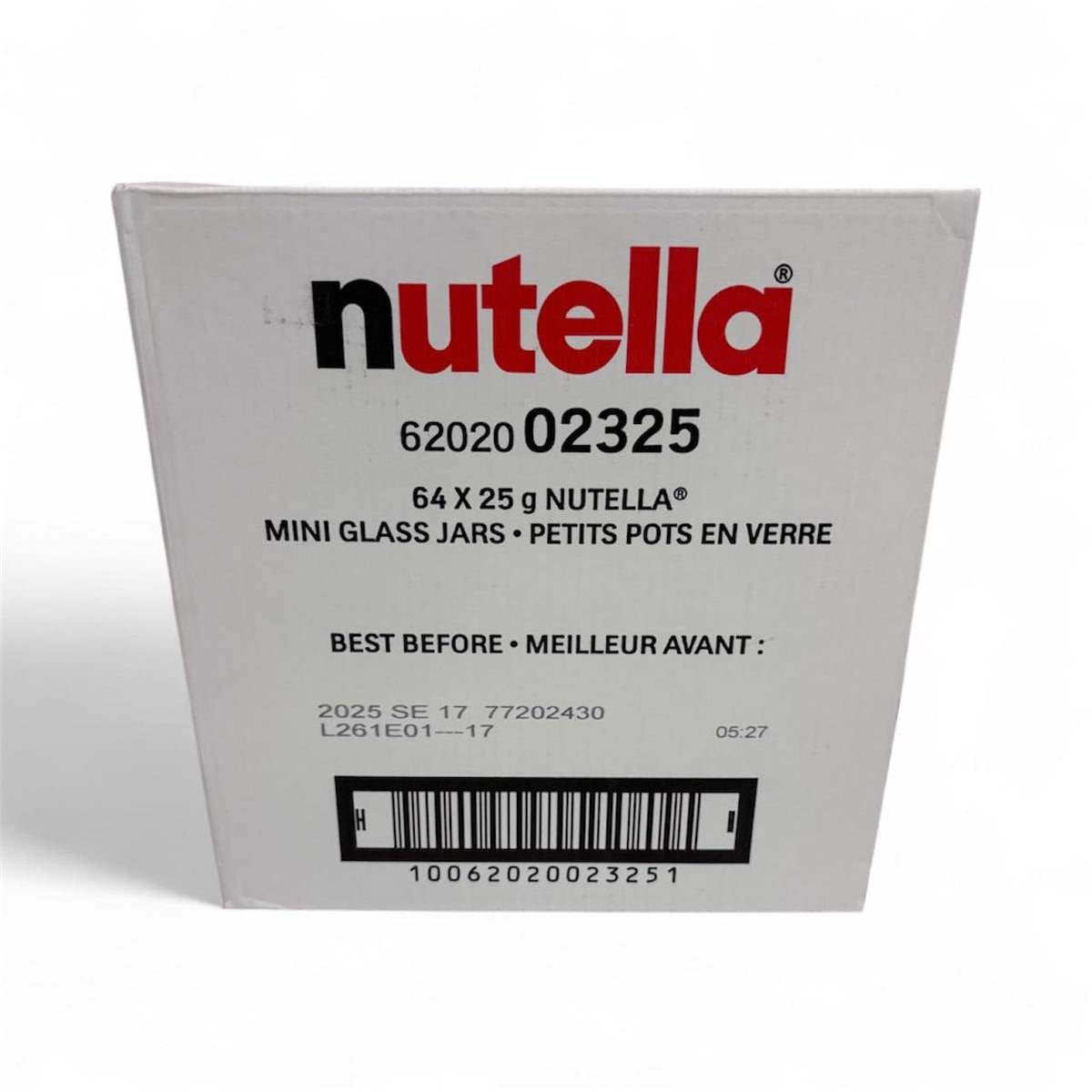 Nutella hazelnut spread sample set idea for gifting or tasting