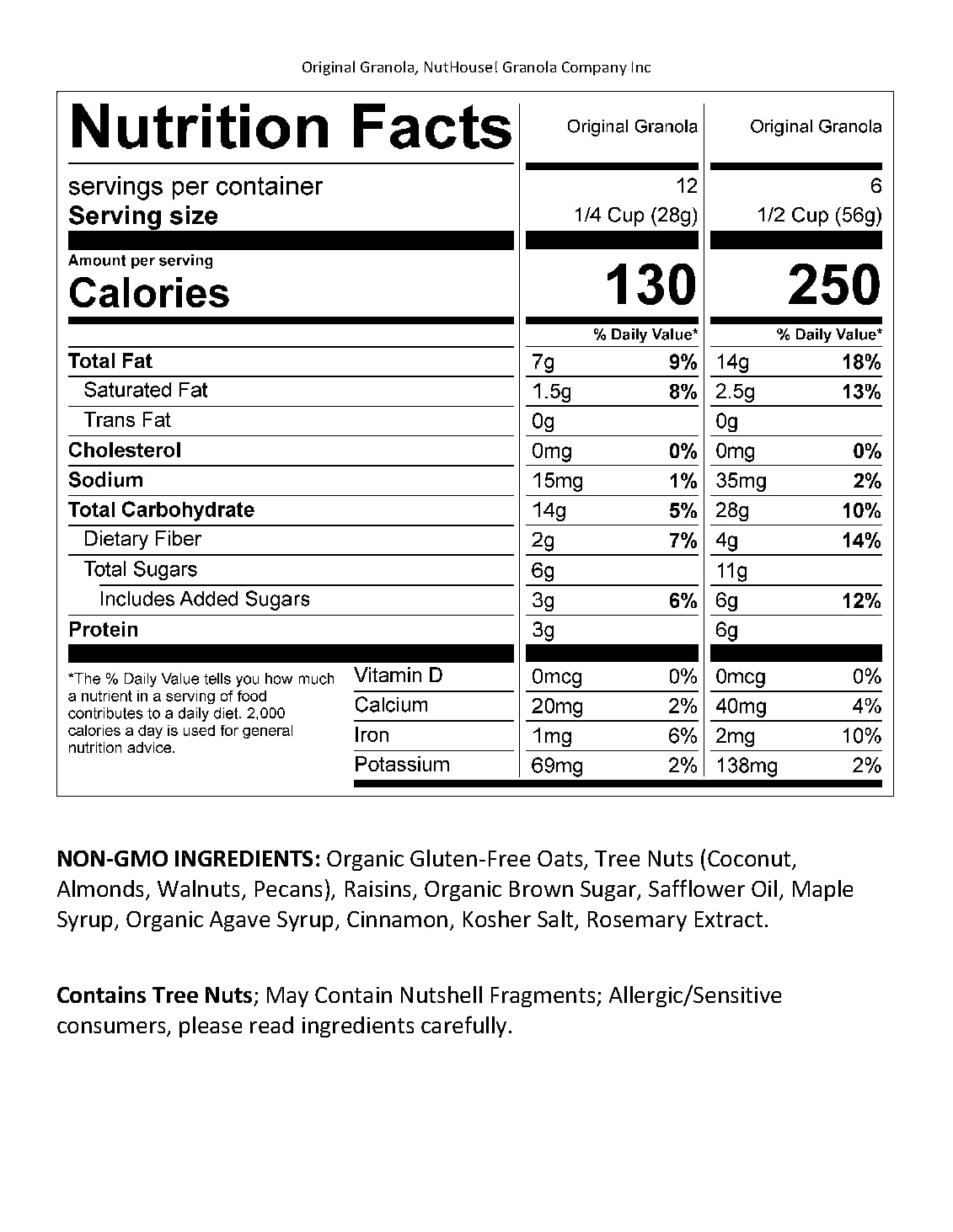 NutHouse! Granola 3-pack packaging, convenient for on-the-go snacking.