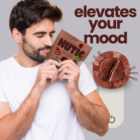 Nutic 60 percent cacao coating on chocolate-coated espresso beans
