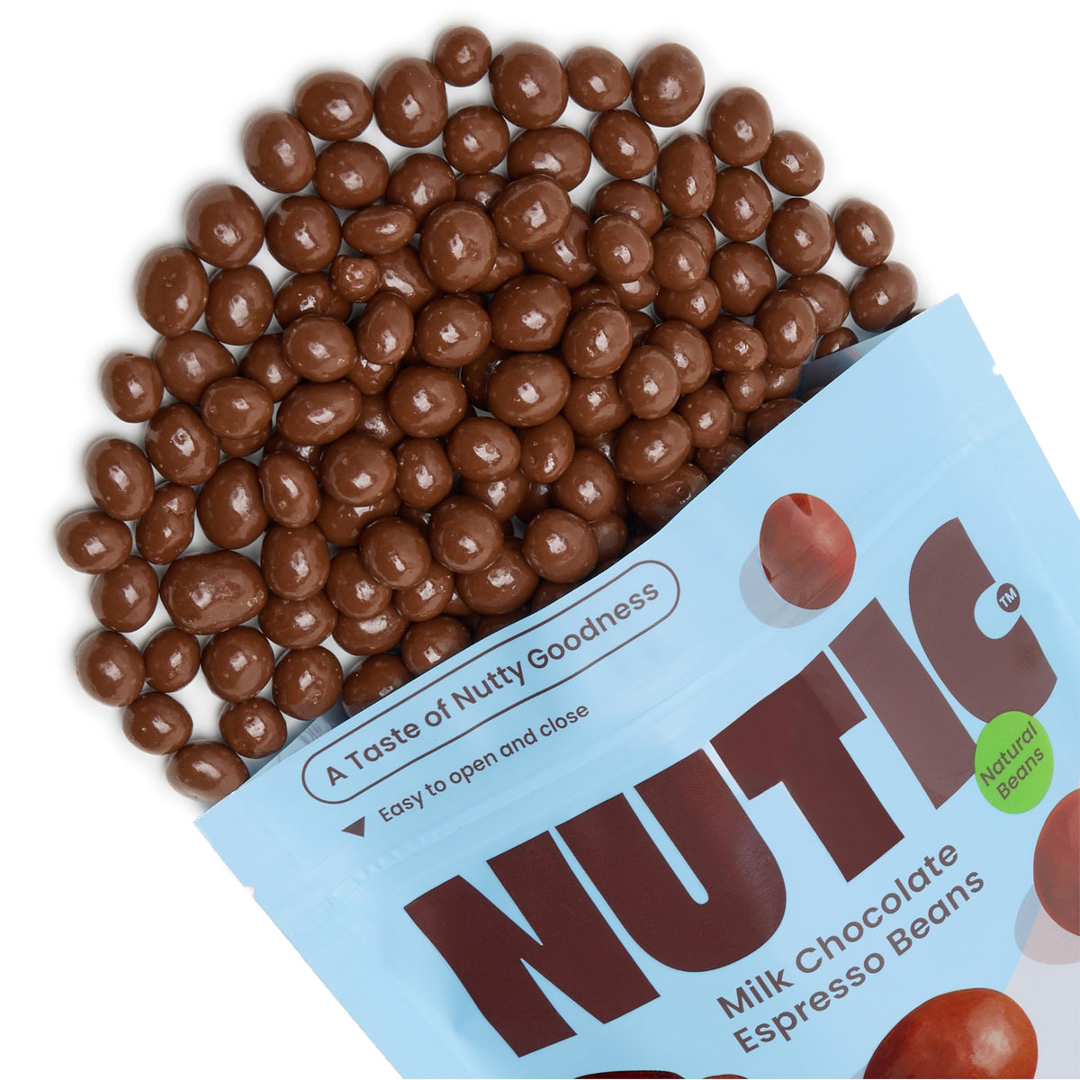 Nutic bulk espresso beans ensure consistent quality in every chocolate-coated bite.
