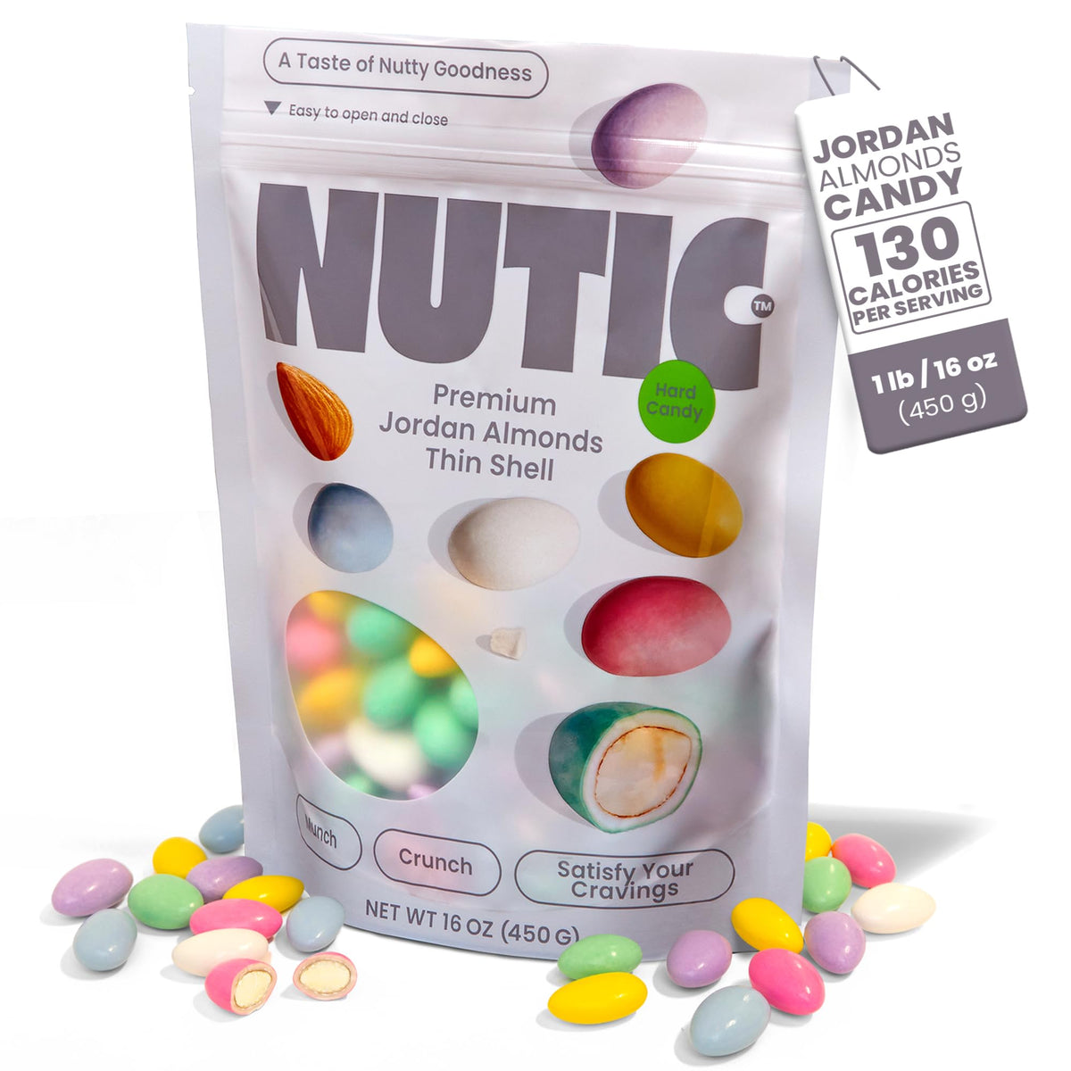 Nutic Jordan almonds wedding favor in pastel colors for elegant decor