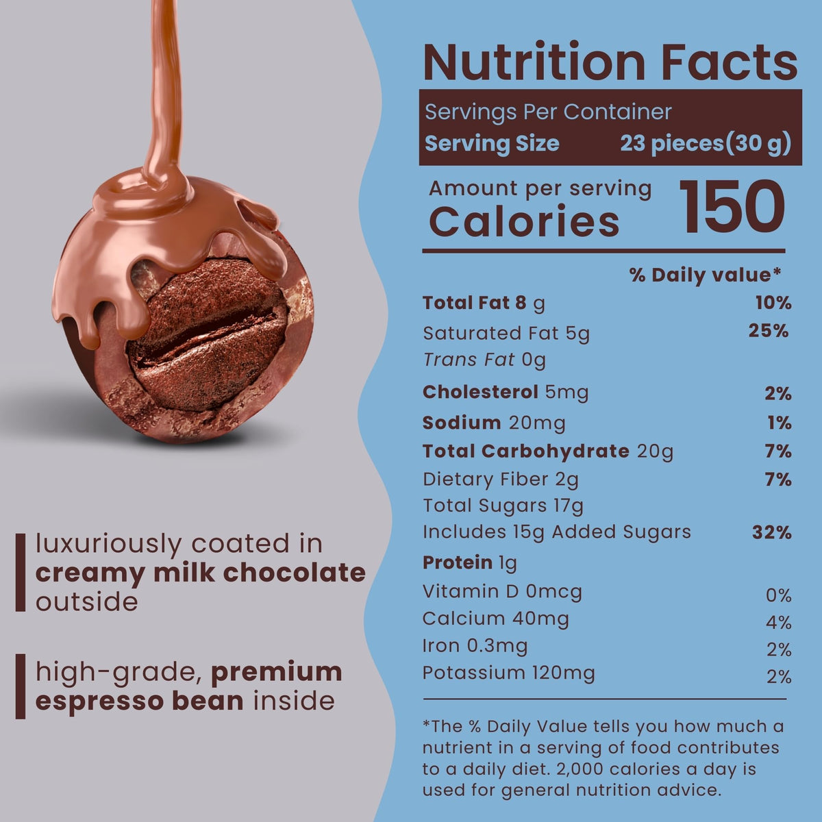 Nutic beans pair with your morning coffee or dessert for a versatile treat.