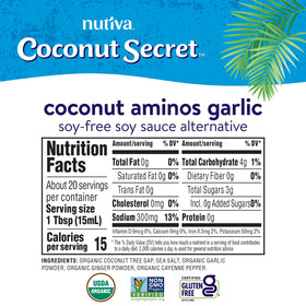 Nutiva Coconut Aminos Garlic Sauce dipping glaze on plate