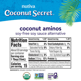 Nutiva Coconut Aminos on sushi plate as a gluten-free seasoning option.