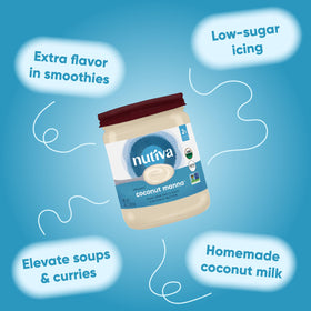 Nutiva Coconut Manna used in desserts as a coconut creaminess base.