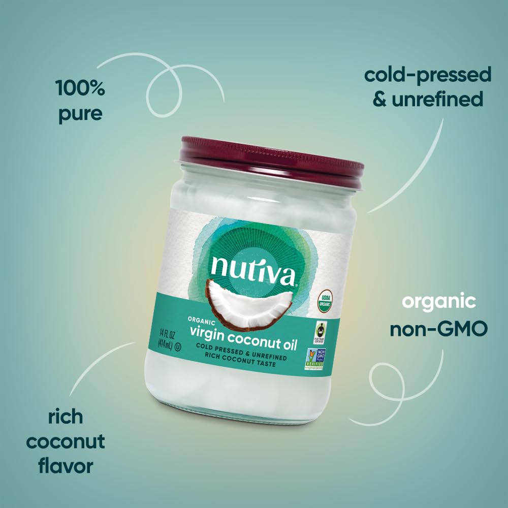 Nutiva Coconut Oil offers a naturally rich aroma for light cooking and finishing dishes.