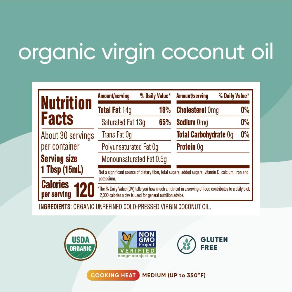 Nutiva coconut oil product shot highlighting purity and skin hydration use