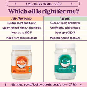 Nutiva coconut oil used as a moisturizer and hair conditioner.