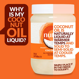 Nutiva Coconut Oil mixed with sugar for an exfoliating body scrub