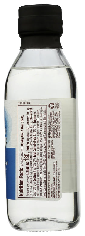 Applying Nutiva oil to skin for moisturizing routine