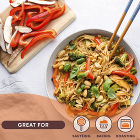 Nutiva oil supports keto, paleo, vegan lifestyles in meals.