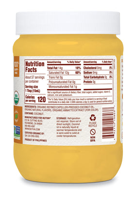 Nutiva steam-refined coconut oil offers clean flavor without additives