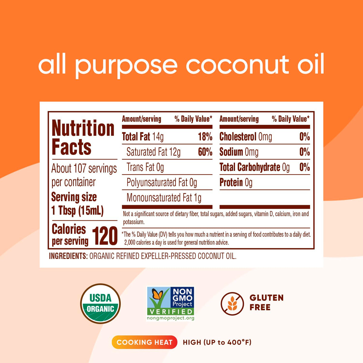 Nutiva oil in pan for high-heat sauté with clean aroma.