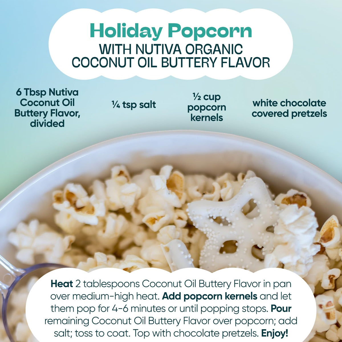 Nutiva vegan butter flavor blends from organic plants for dairy-free spreads.