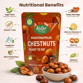 Nutjoi peeled chestnuts, peeled and ready for quick recipes