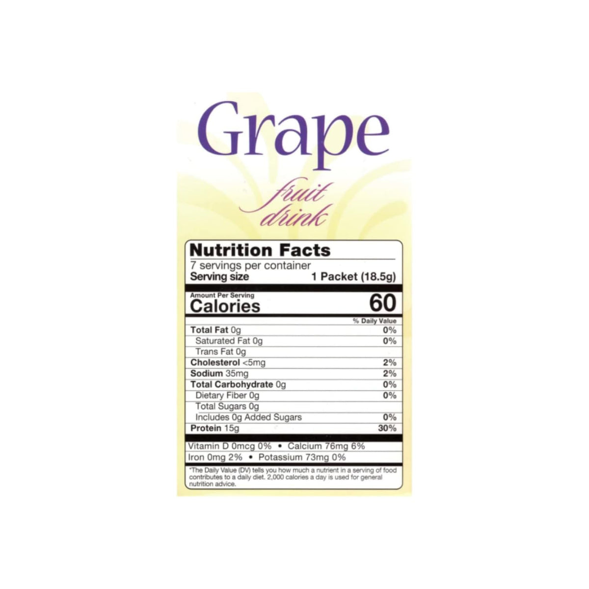 Nutmeg State Nutrition grape fruit drink glass ready to sip for a protein boost.