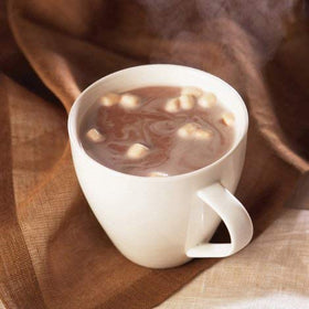 Nutmeg State Nutrition HealthyWise low-calorie cocoa dissolves smoothly in hot water or milk.