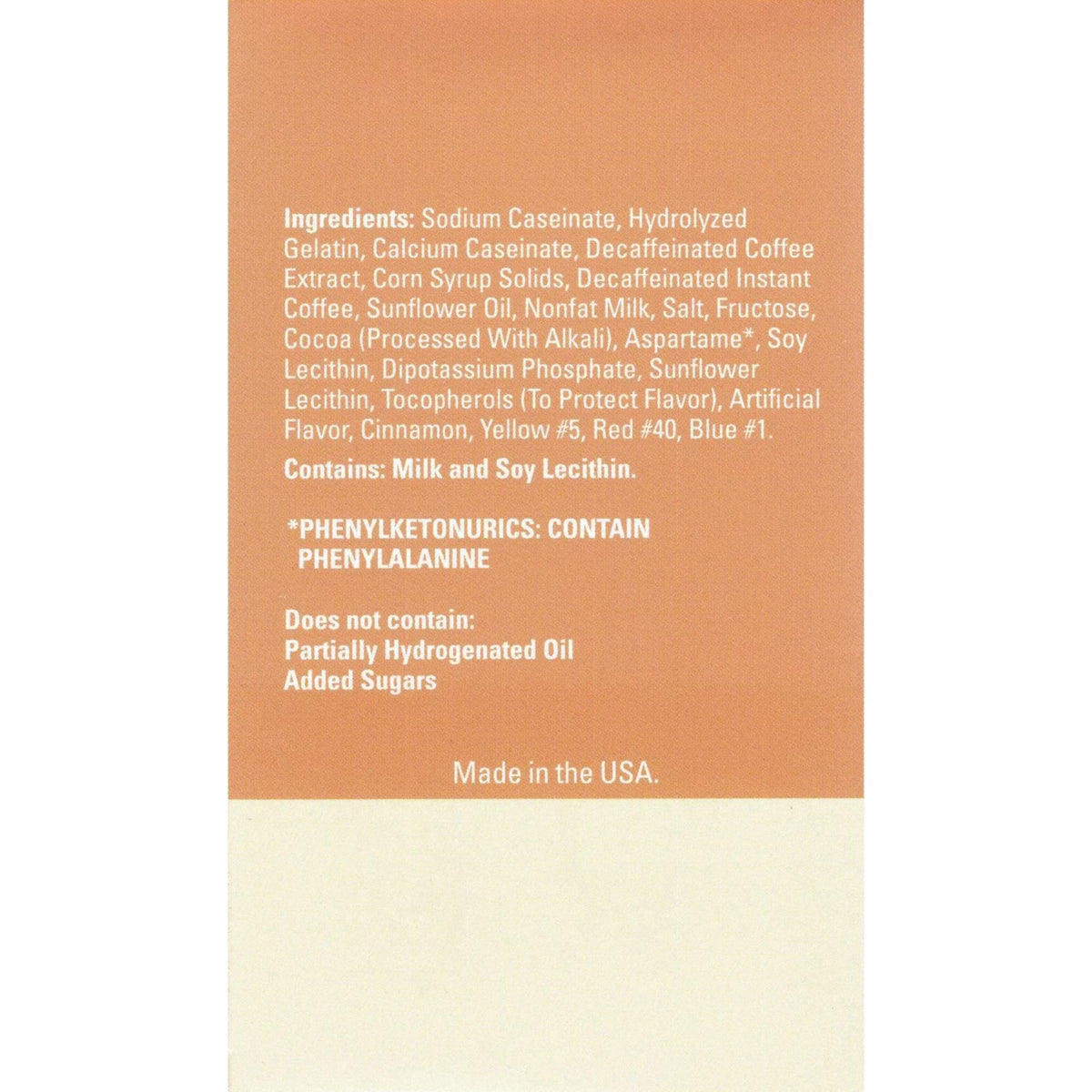 Nutmeg State Nutrition high protein cappuccino packet ready to mix and enjoy.