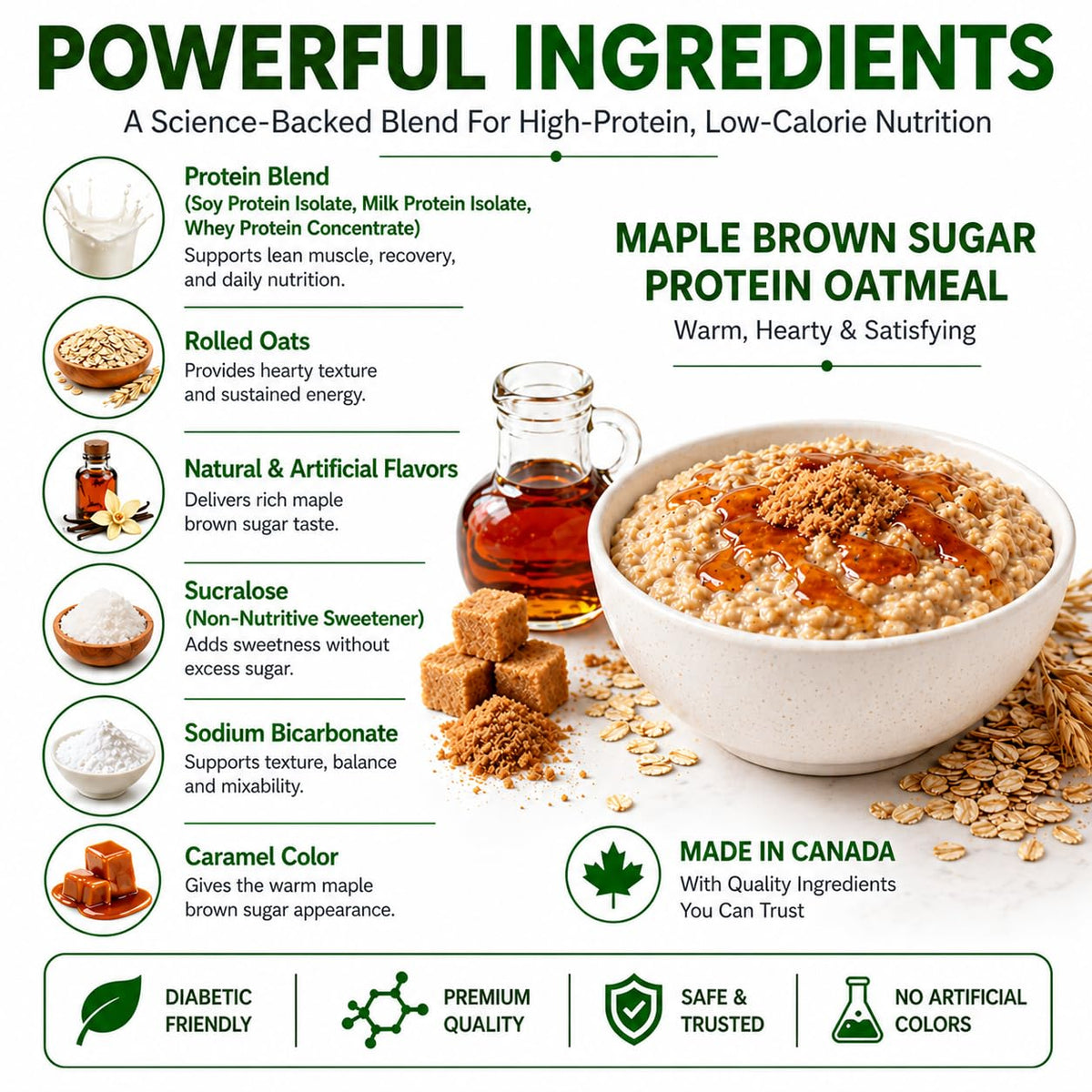 Nutmeg State Nutrition instant oatmeal pour demonstrates quick, keto-friendly preparation