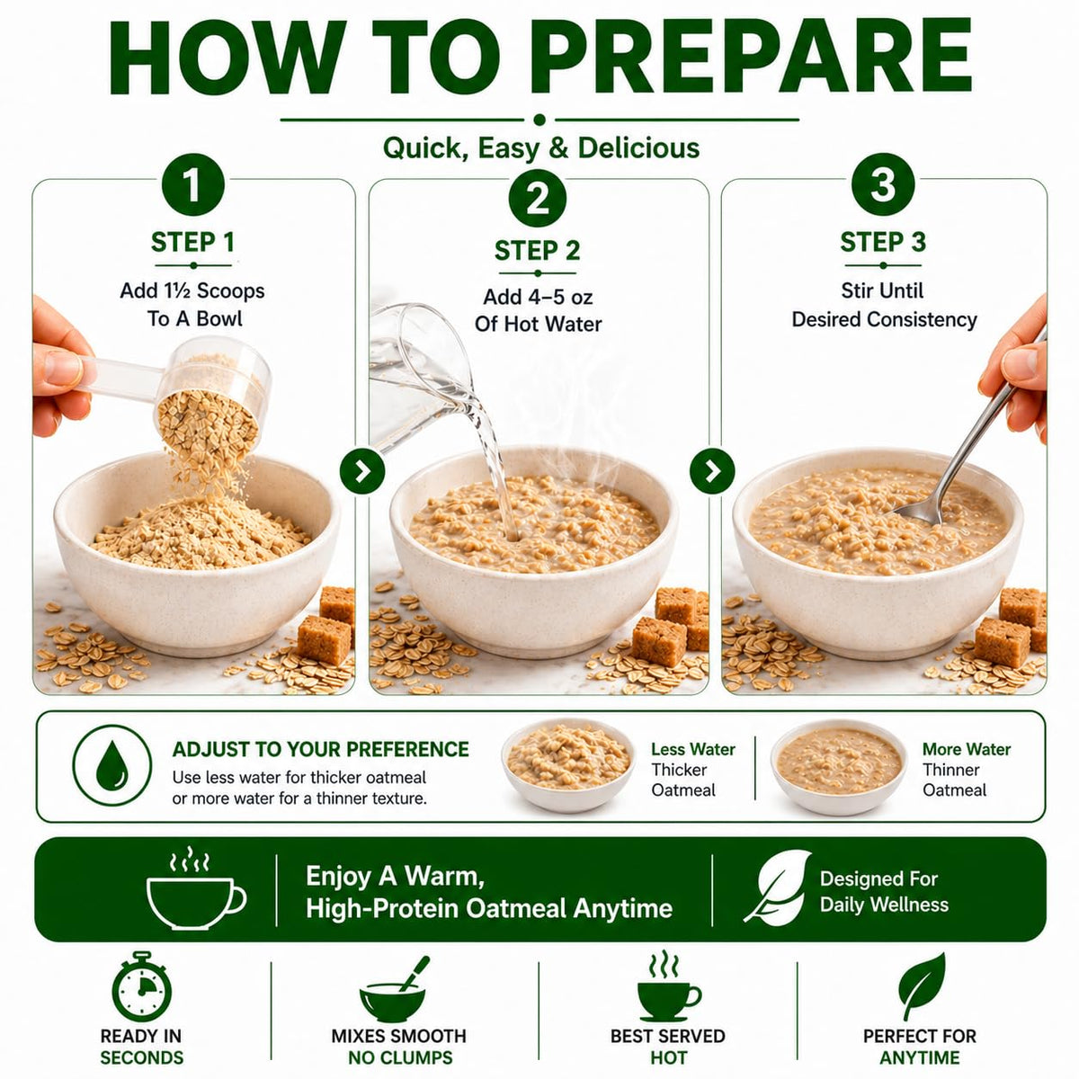 Nutmeg State Nutrition protein oatmeal ingredient list shows quality ingredients