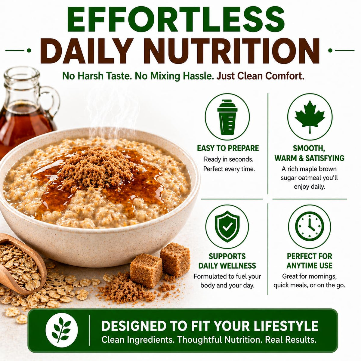 Nutmeg State Nutrition ready-to-serve oatmeal fuels busy mornings