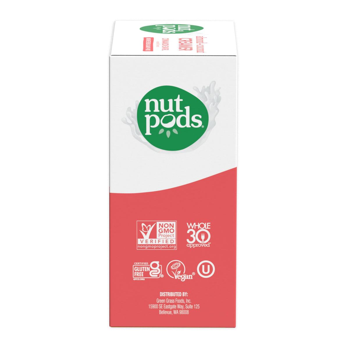nutpods Cinnamon Swirl creamer cup in coffee shows creamy texture