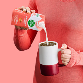 nutpods Cinnamon Swirl creamer spoon conveys sugar-free indulgence
